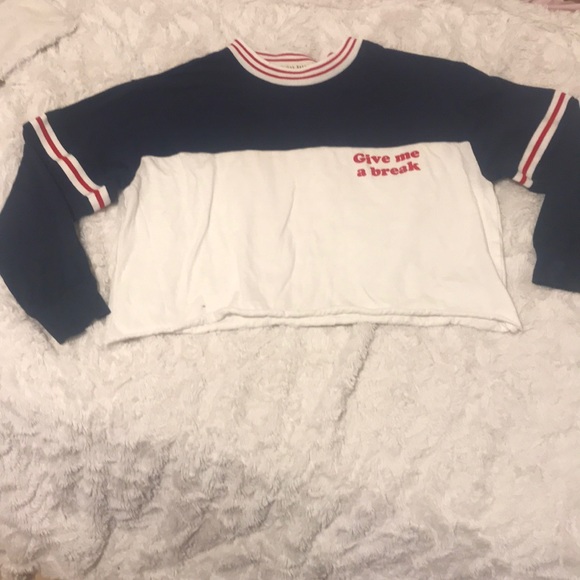 “give me a break” cropped sweatshirt - Picture 1 of 1